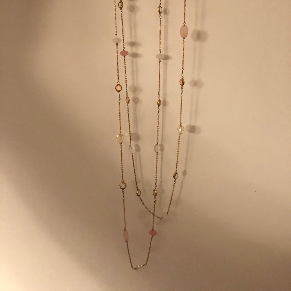 Extra long pendant necklace